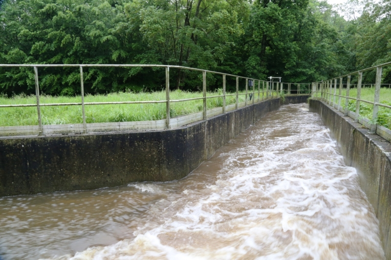 Chenal de by-pass des eaux pluviale