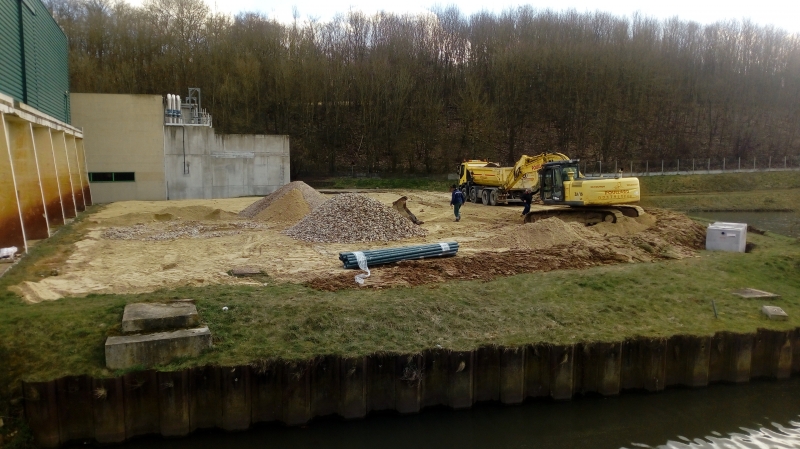 Plateforme des cantonnements du chantier